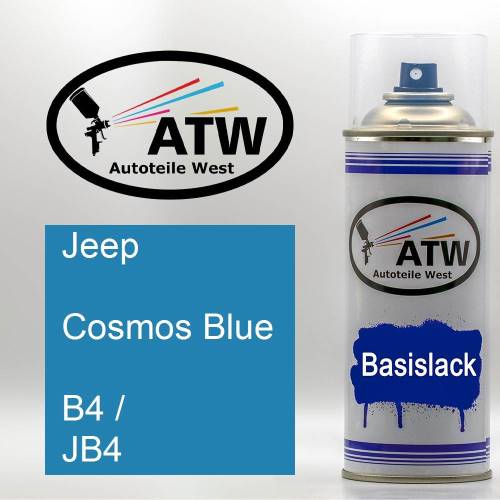 Jeep, Cosmos Blue, B4 / JB4: 400ml Sprühdose, von ATW Autoteile West.